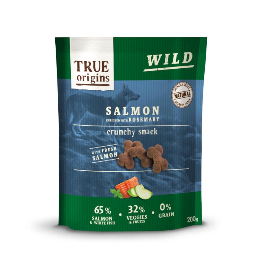 True Origins Wild Galletas Salm&oacute;n y Romero para perros