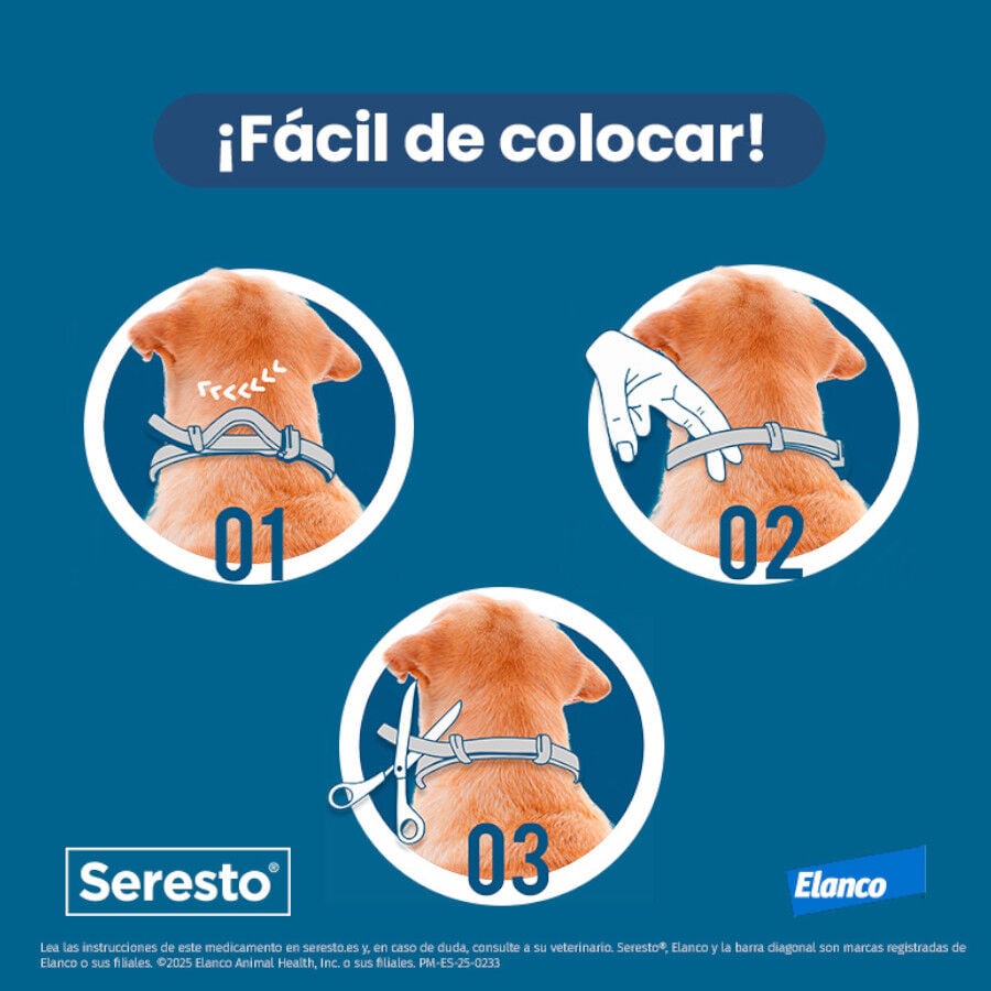 2 collares x 38 cm Seresto Collar Antiparasitario para perros - Pack, , large indicador imagen numero 3