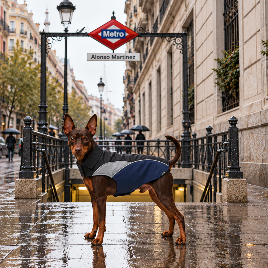 Gotoo Impermeable Reflectante Gris Azulado para perros, , large indicador imagen numero 1
