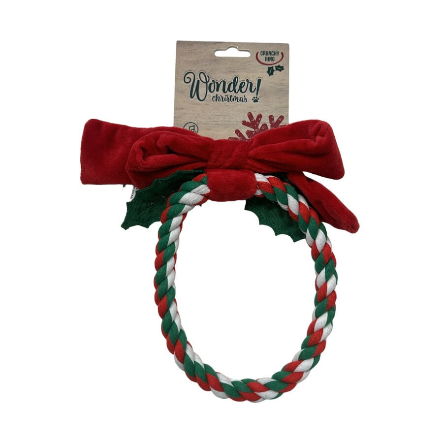 Wonder Christmas Anillo de Cuerda con Sonido juguete para perros, , large indicador imagen numero 3