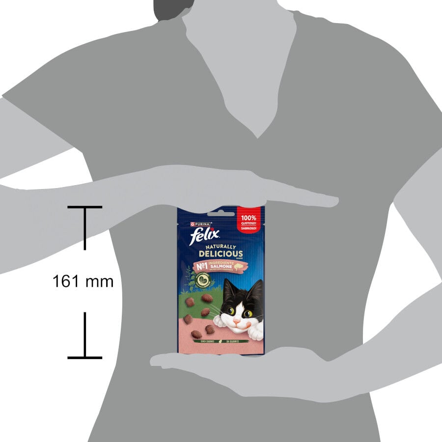 50 g Felix Naturally Delicious Bocaditos de Salm&oacute;n para gatos, , large Imagen numero 2