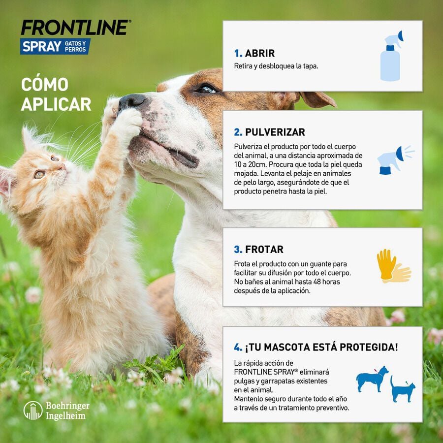 Frontline Spray Antiparasitario para perros y gatos, , large indicador imagen numero 4