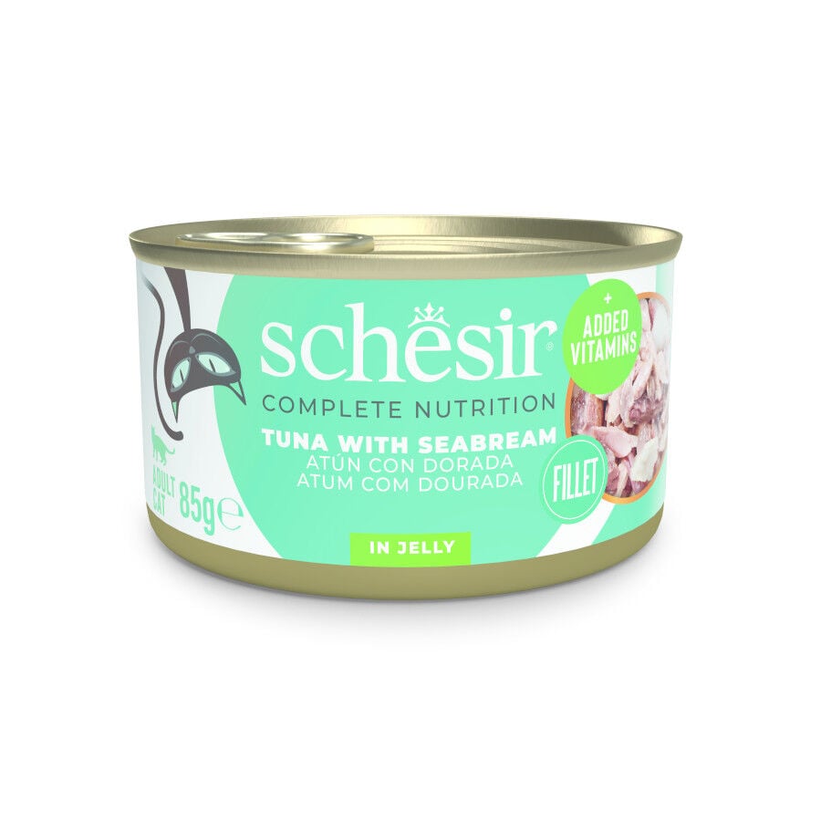 Schesir Adult At&uacute;n con Dorada en gelatina lata para gatos