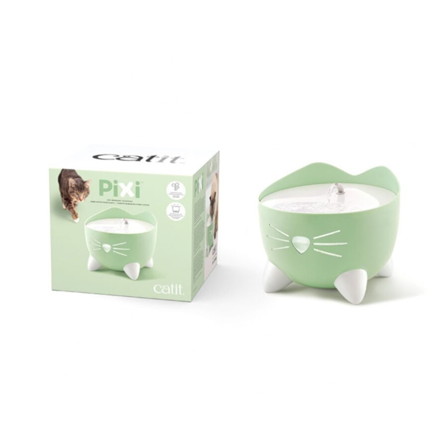 Catit PIXI Fuente Bebedero Verde para gatos, , large Imagen numero 1