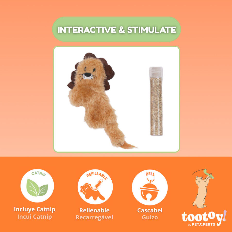 Tootoy! Le&oacute;n de Peluche con Catnip para gatos, , large indicador imagen numero 4