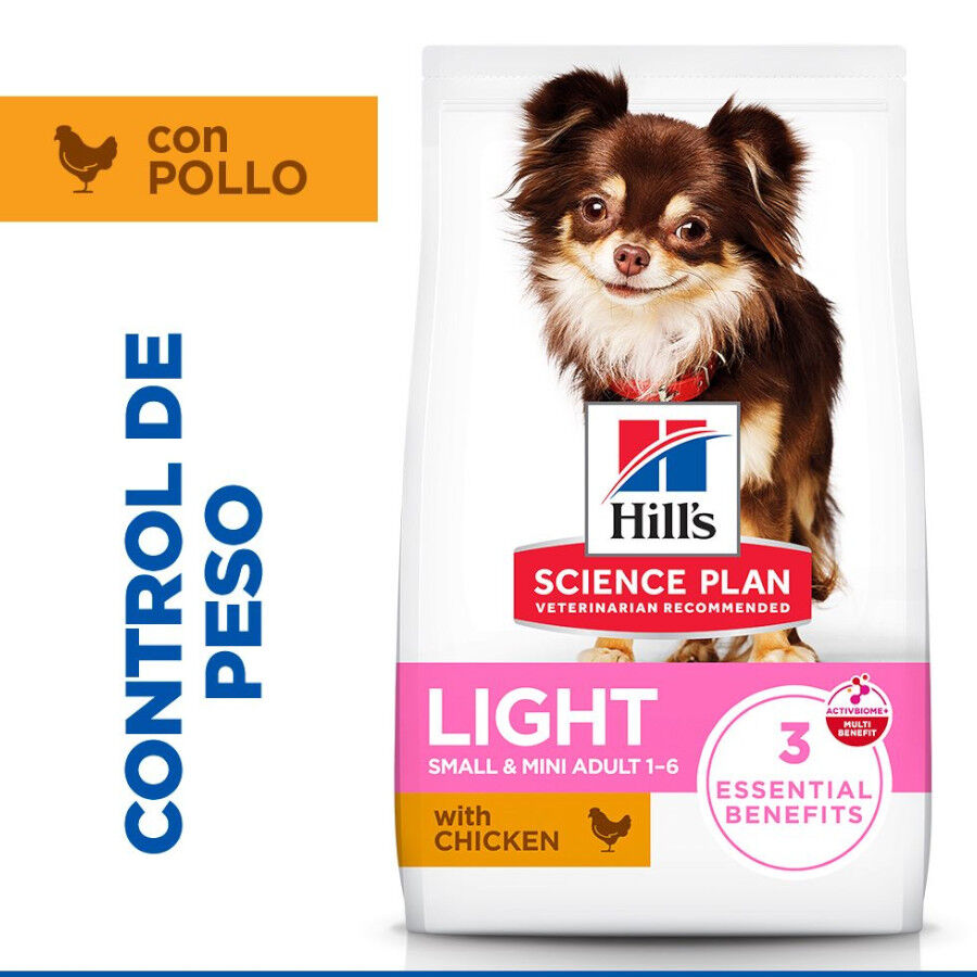 Hill's Science Plan Light Pienso Pollo para perros de razas peque&ntilde;as y mini
