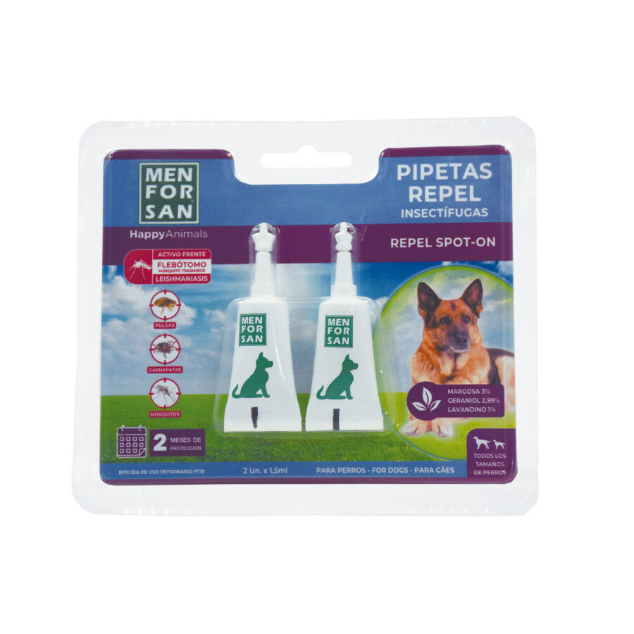 Menforsan Pipetas Naturales Repelentes para perros