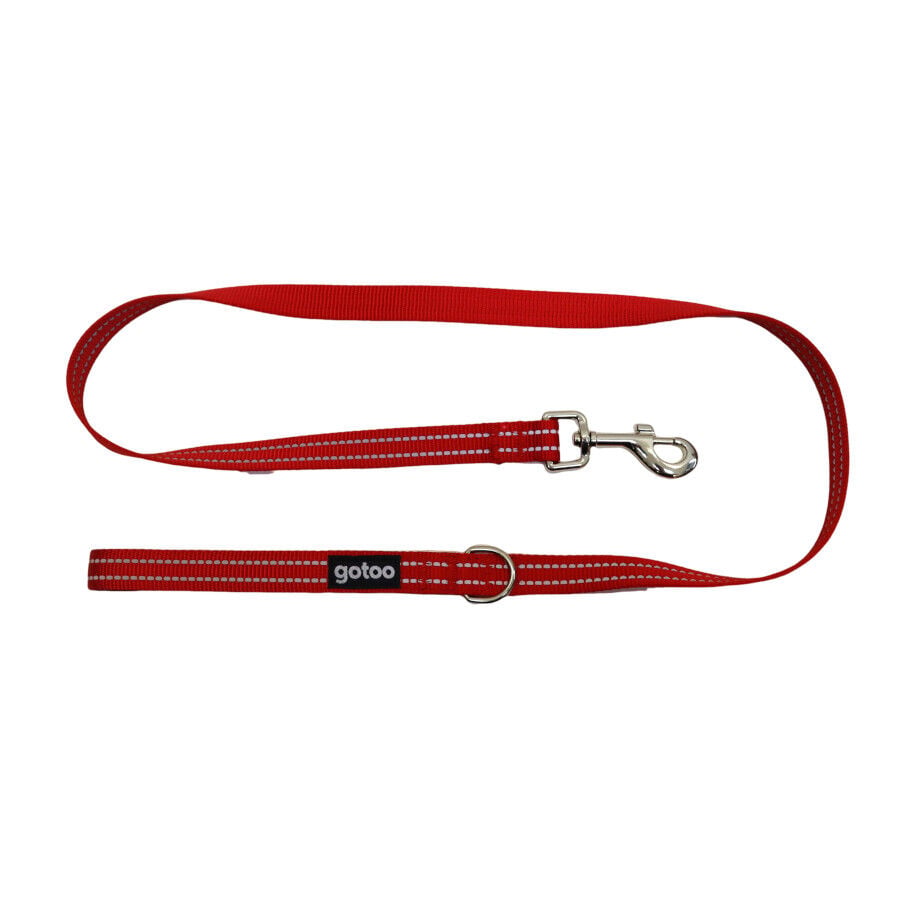 Gotoo Correa de nylon roja reflectante para perros, , large Imagen numero 1