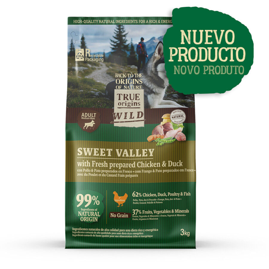 True Origins Wild Sweet Valley Pollo con Pato Pienso para perros, , large Imagen numero 2