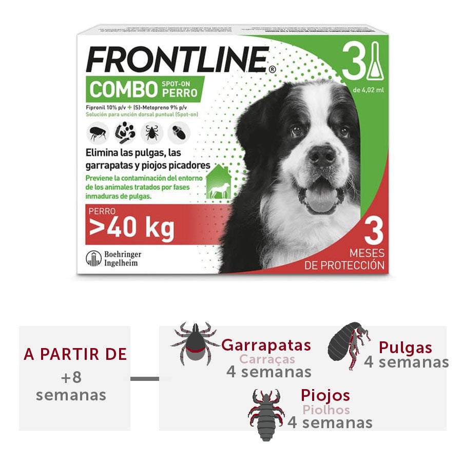 Frontline Combo Pipetas Antiparasitarias para perros gigantes, , large indicador imagen numero 2