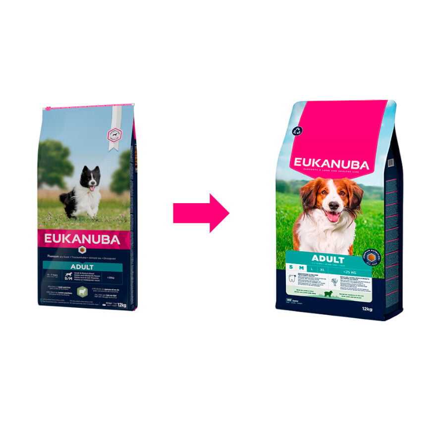 12 kg Eukanuba Adult Cordero y Arroz pienso para perros de raza peque&ntilde;a y mediana, , large indicador imagen numero 2