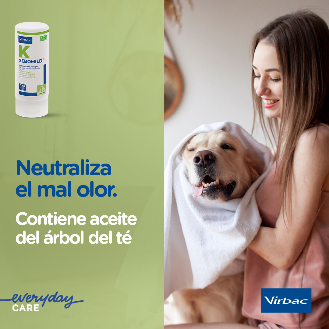 Virbac Sebomild Champ&uacute; para pieles grasas en perros y gatos, , large Imagen numero 4