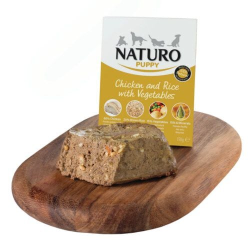Naturo Puppy Pollo y Arroz tarrina para perros 