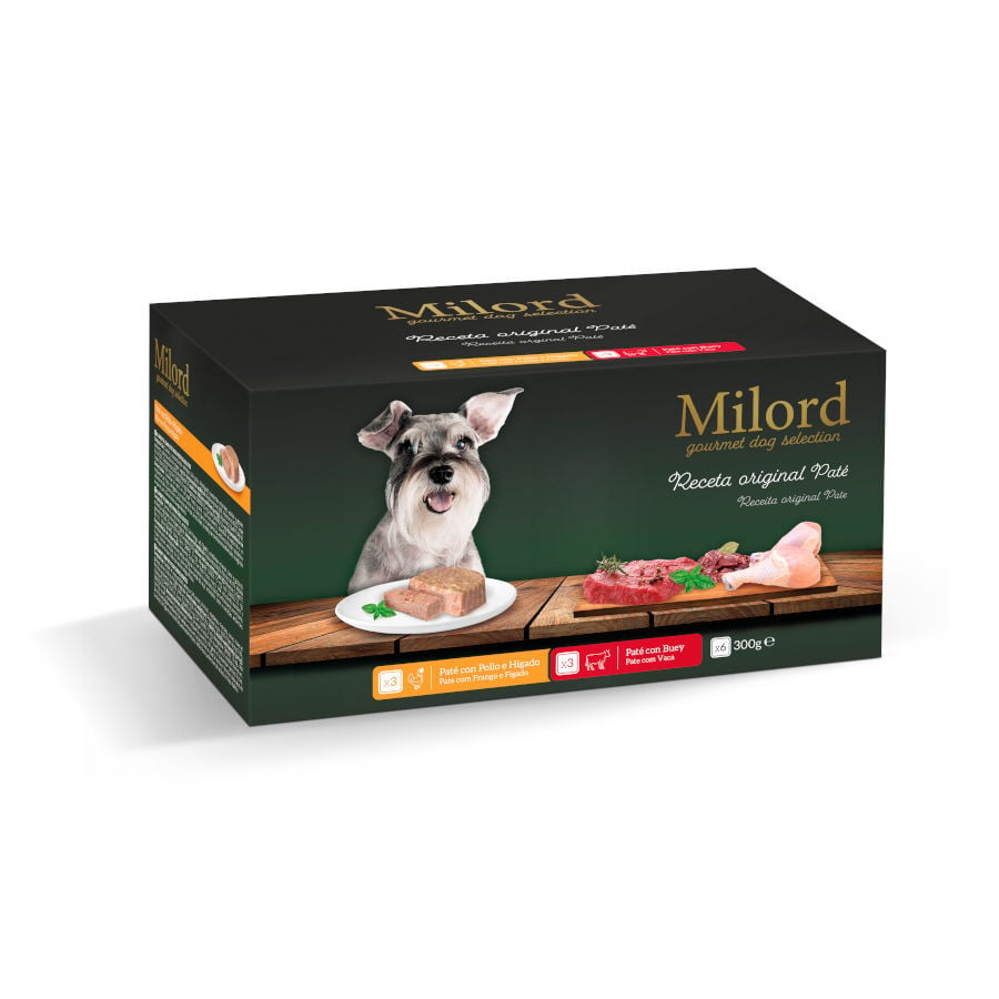 Milord Receta Original Pat&eacute; tarrinas para perros - Multipack