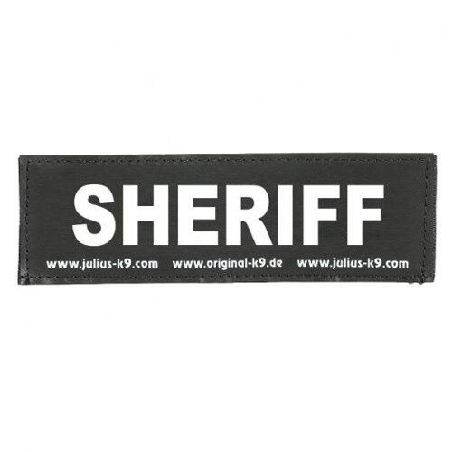 Julius K9 Sheriff etiqueta para arn&eacute;s para perros