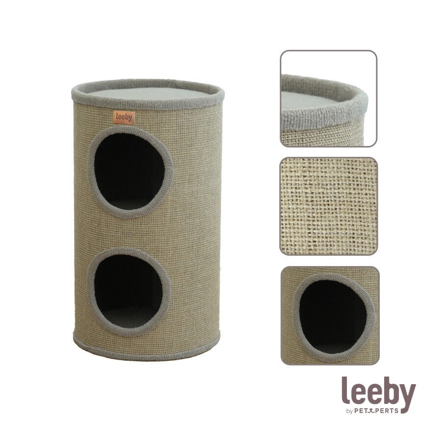 Leeby BonBon barril rascador con cama nido para gatos, , large indicador imagen numero 5