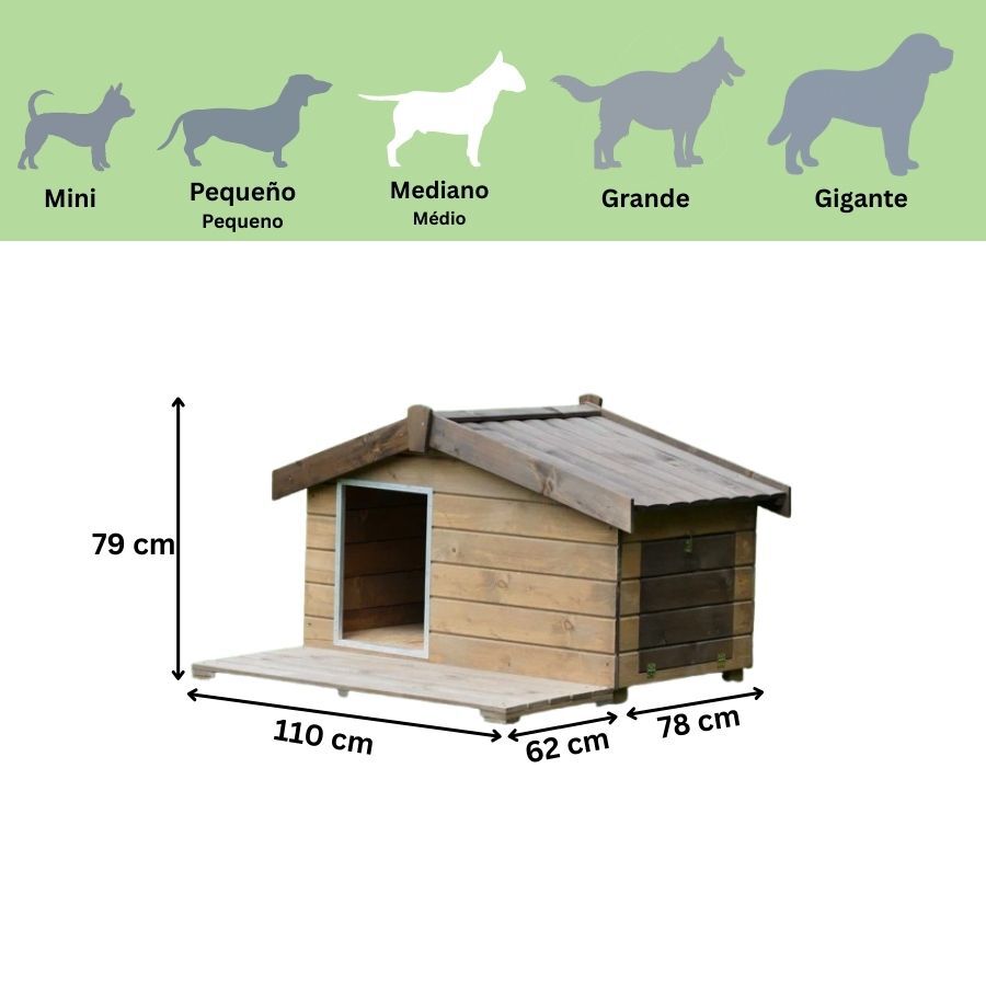 TK-Pet Mountain Caseta de Madera para perros, , large indicador imagen numero 3