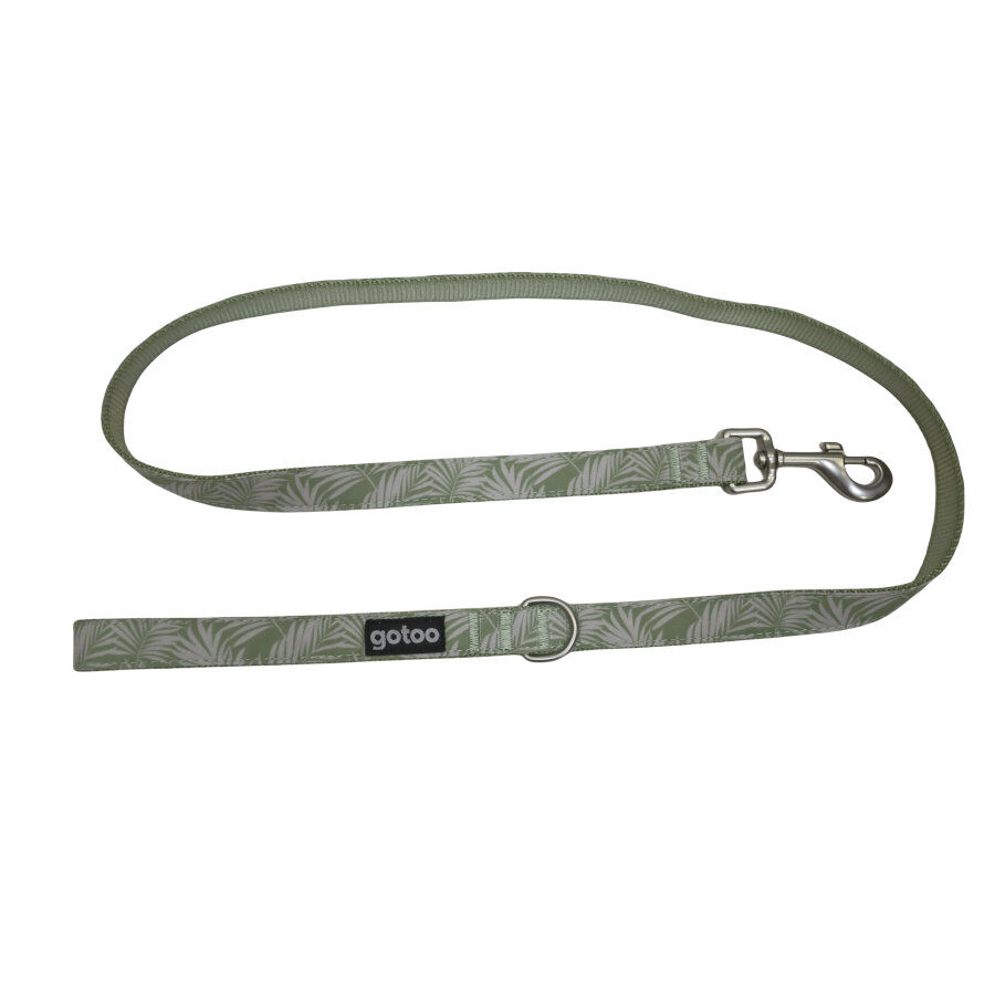 Correa estampada hojas para perros, , large indicador imagen numero 1