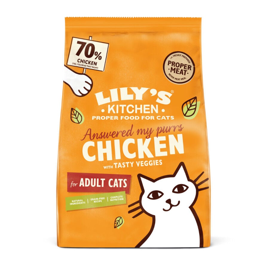 Lily's Kitchen Grain Free Pollo pienso para gatos