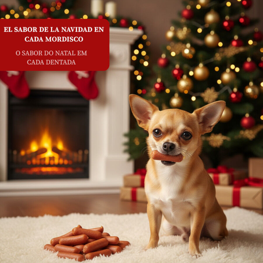 80 g Wonder Christmas Salchichas de Pollo Navide&ntilde;as para perros, , large indicador imagen numero 4