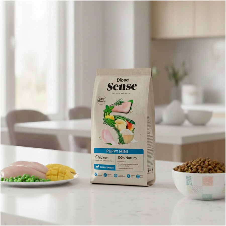 2 kg Dibaq Sense Low Grain Puppy Mini Pollo Pienso para perros, , large indicador imagen numero 3