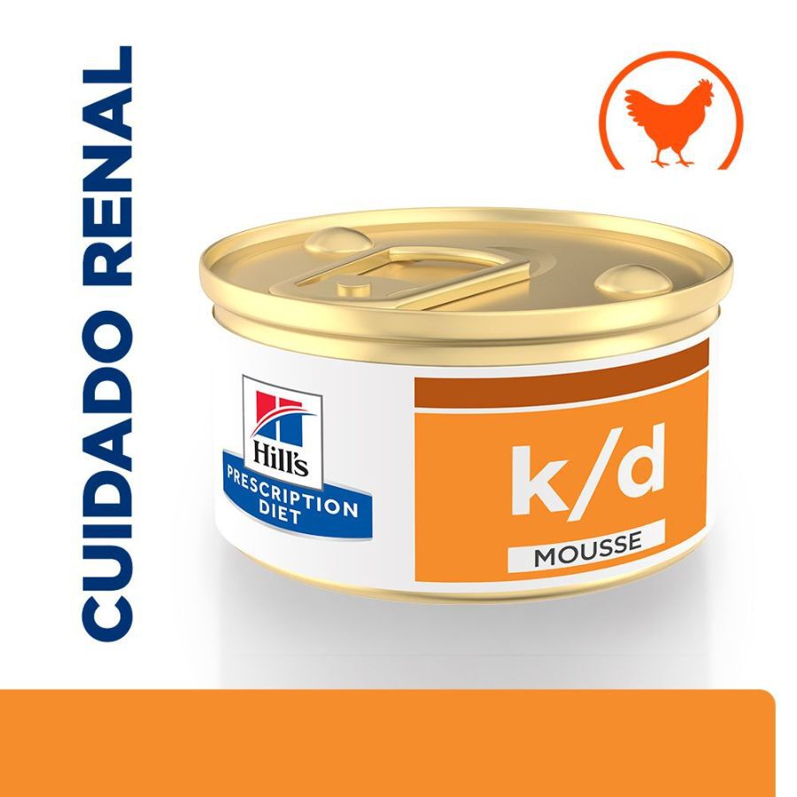 85 g Hill's Prescription Diet k/d Mouse de Pollo lata para gatos, , large Imagen numero 1