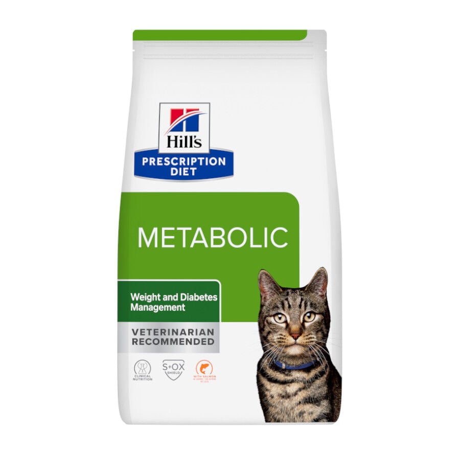 8 kg Hill's Prescription Diet Metabolic Salm&oacute;n pienso para gatos, , large Imagen numero 1