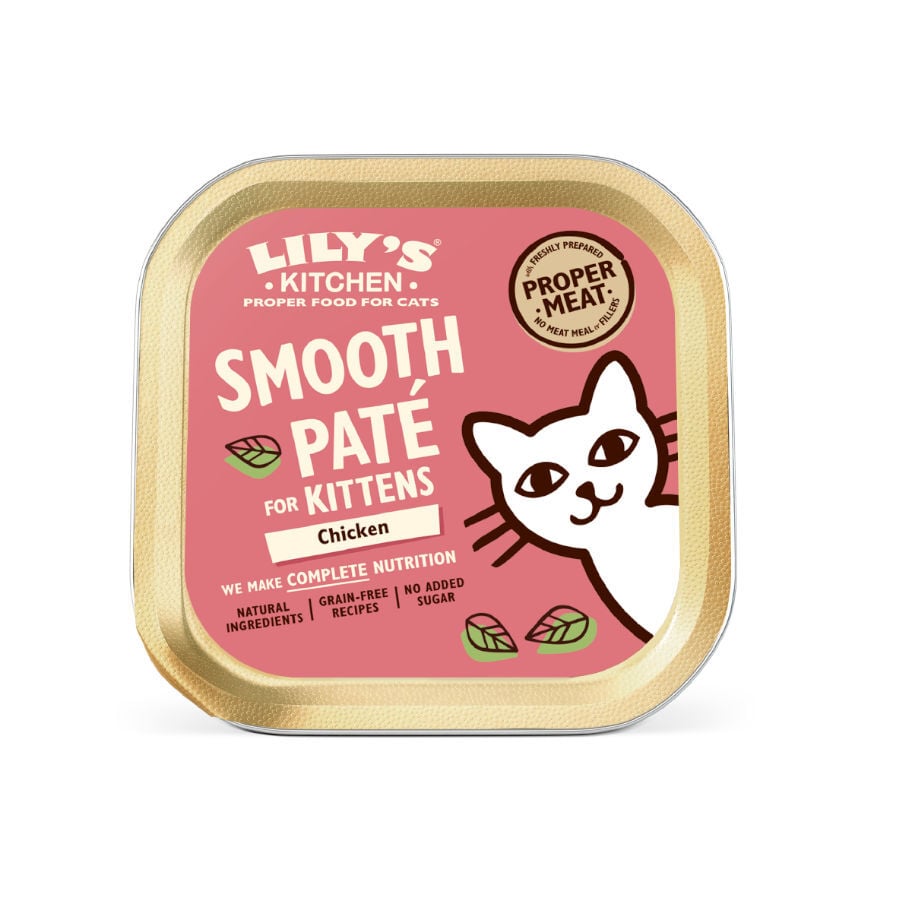 85 g Lily's Kitchen Kitten Pollo en pat&eacute; tarrina para gatos  , , large Imagen numero 1