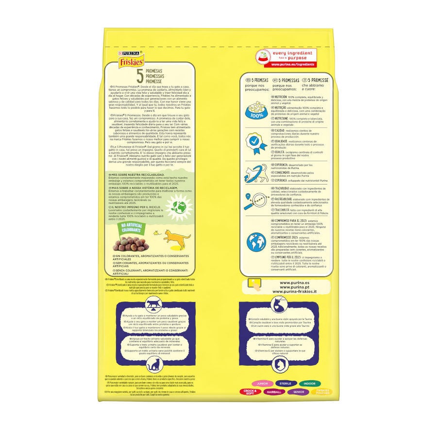 1.5 kg Purina Friskies Sterilized Pienso para gatos con salm&oacute;n, at&uacute;n y verduras, , large indicador imagen numero 4
