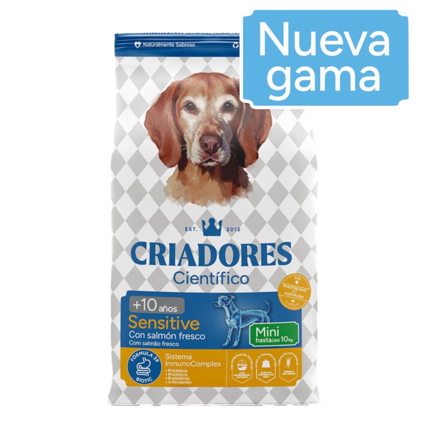 3 kg Criadores Cient&iacute;fico Senior Sensitive Mini Pienso Salm&oacute;n para perros, , large Imagen numero 2