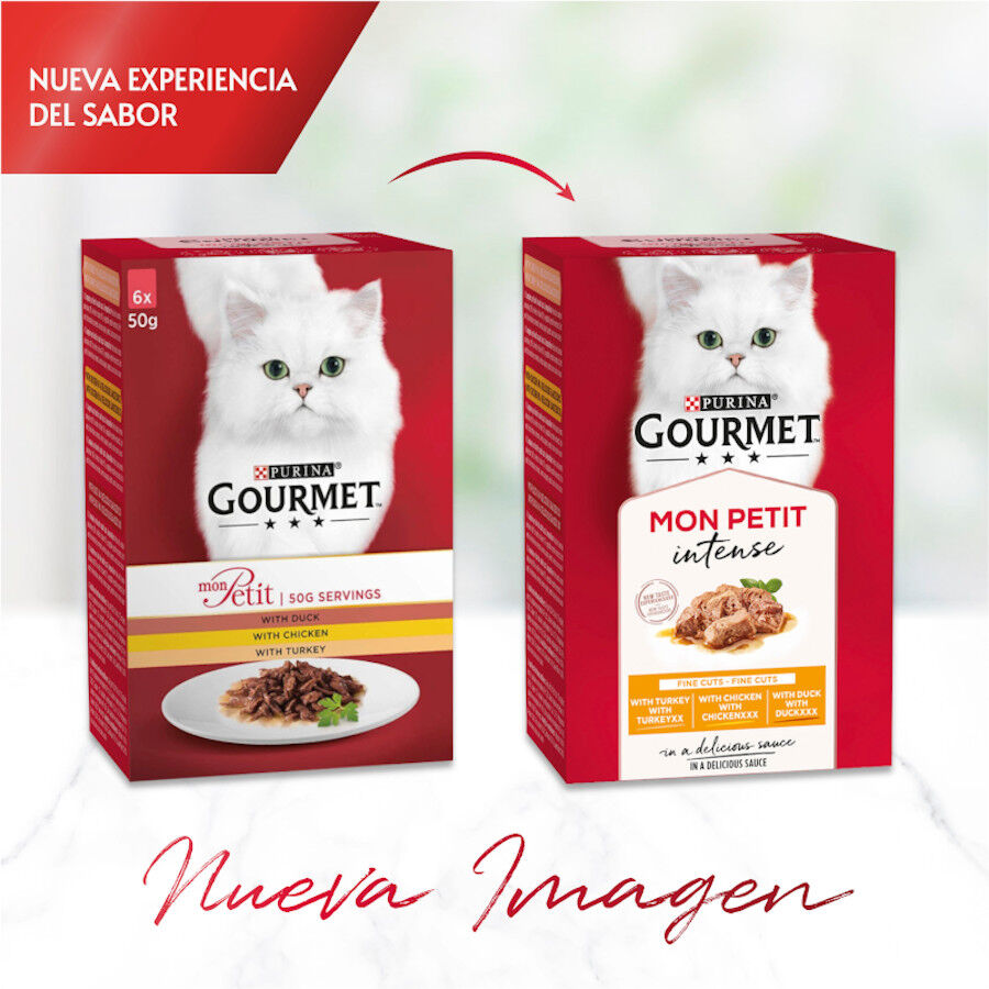 6 sobres x 50 g Gourmet Mon Petit Selecci&oacute;n Carnes en salsa sobre para gatos, , large Imagen numero 3