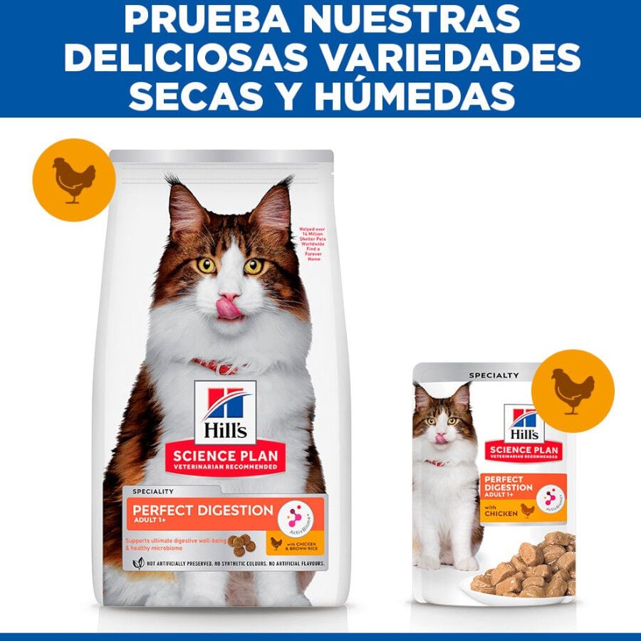 7 kg Hill's Science Plan Perfect Digestion Adult Pollo Pienso para gatos, , large Imagen numero 7