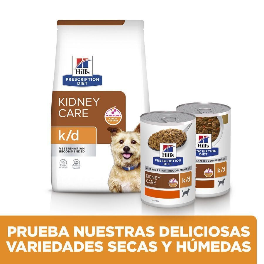 354 g Hill's Prescription Diet Kidney Care k/d Pollo y verduras en estofado lata para perros, , large indicador imagen numero 5