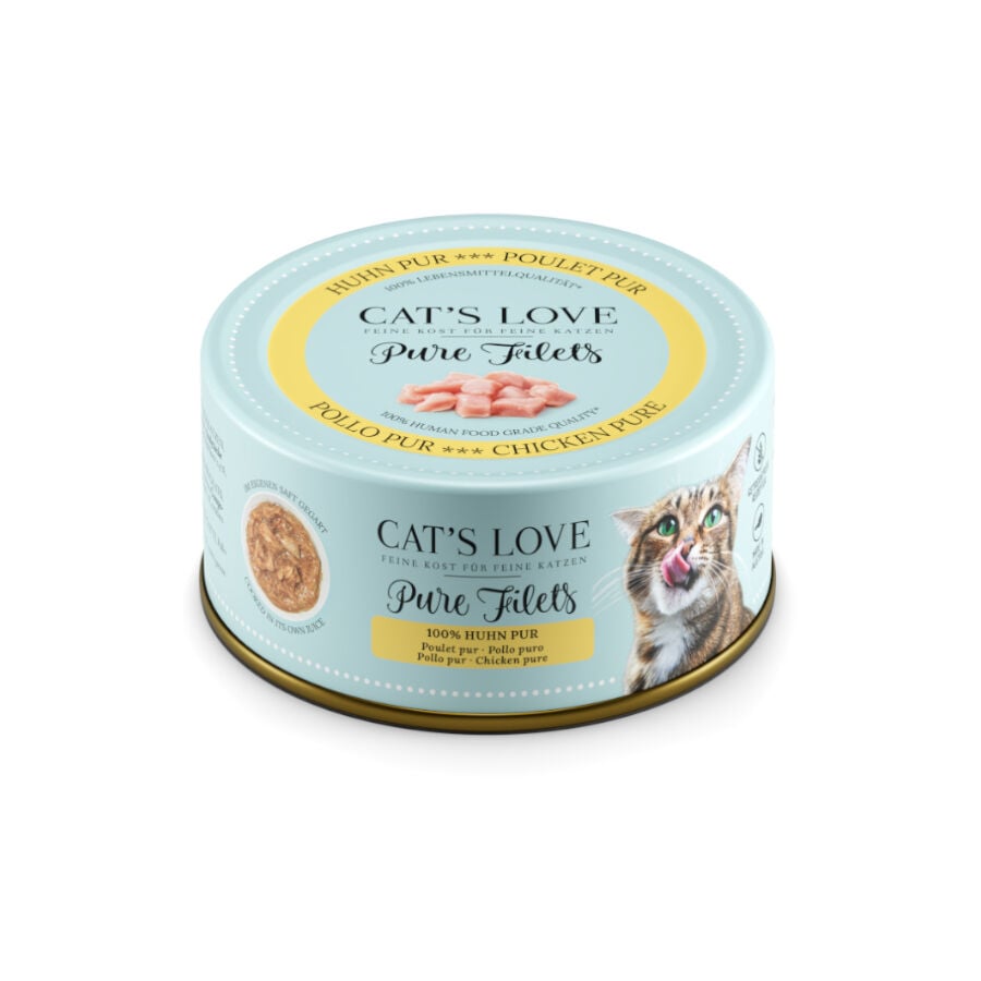 100 g Cat&rsquo;s Love Pure Filetes de Pollo lata para gatos, , large Imagen numero 1