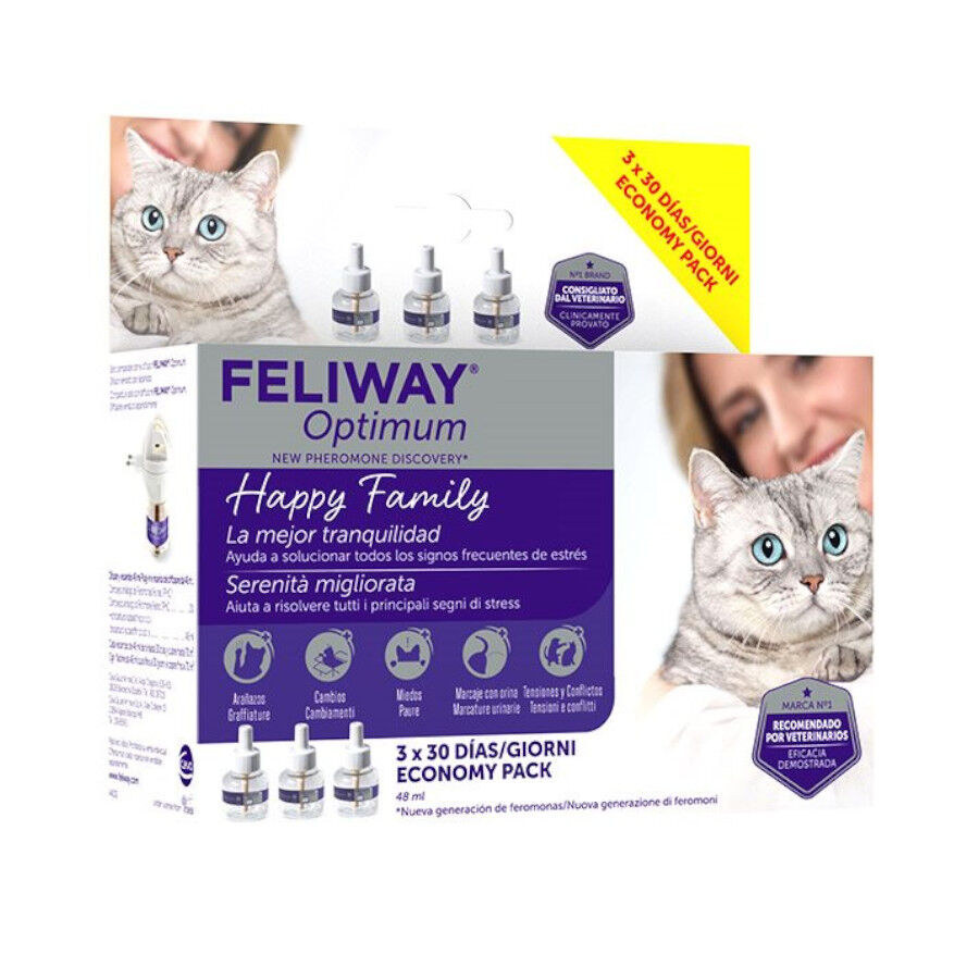Feliway Optimum Difusor Tranquilizante para gatos, , large indicador imagen numero 1