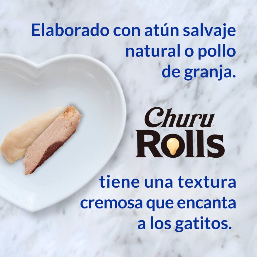 4 sobres x 10 g Churu Sticks Rolls de At&uacute;n para gatos, , large Imagen numero 5