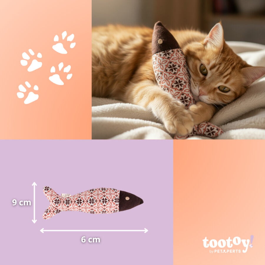 Tootoy! Peluche Pez con Catnip Estampado para gatos, , large Imagen numero 4