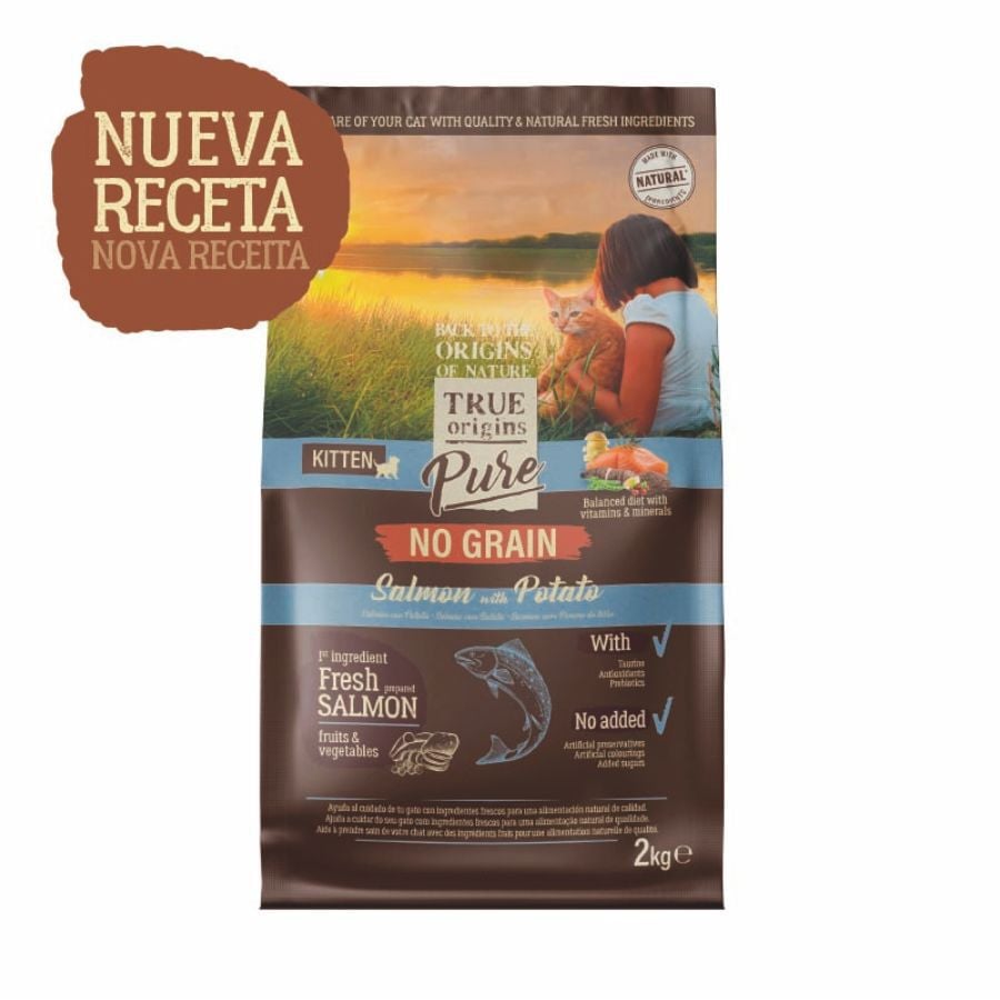 2 kg True Origins Pure Kitten No Grain Free Salm&oacute;n pienso para gatos&nbsp;, , large Imagen numero 2