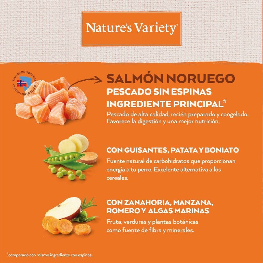 7 kg Nature's Variety No Grain Adult Mini Salm&oacute;n pienso para perros, , large indicador imagen numero 4
