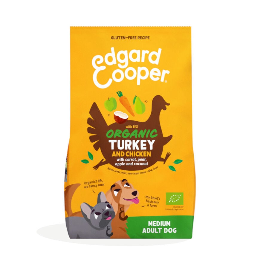 7 kg Edgard & Cooper Adult Bio Pavo pienso para perros, , large indicador imagen numero 1
