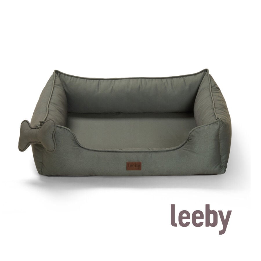 Leeby cama viscoel&aacute;stica caqui para perros, , large indicador imagen numero 2