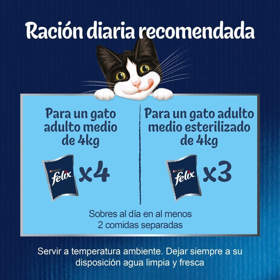 4 sobres x 85 g Felix Fantastic Selecci&oacute;n de Verduras sobres en gelatina para gatos, , large Imagen numero 3