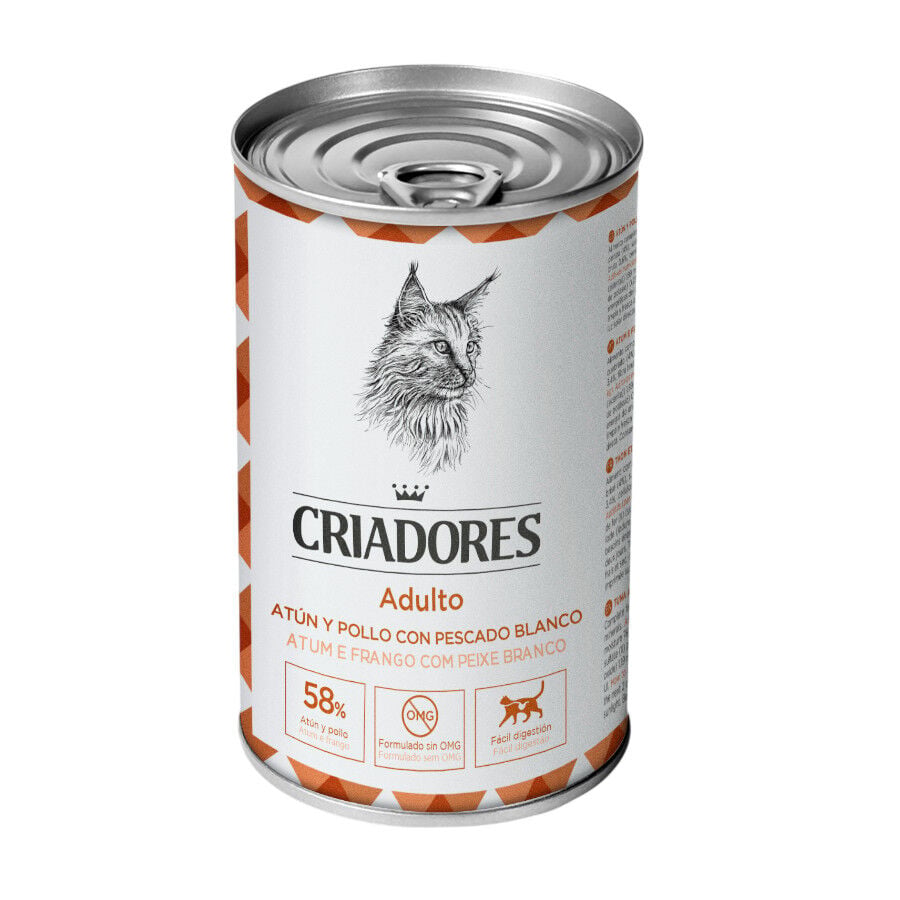 Criadores Adultos At&uacute;n y Pollo lata para gatos