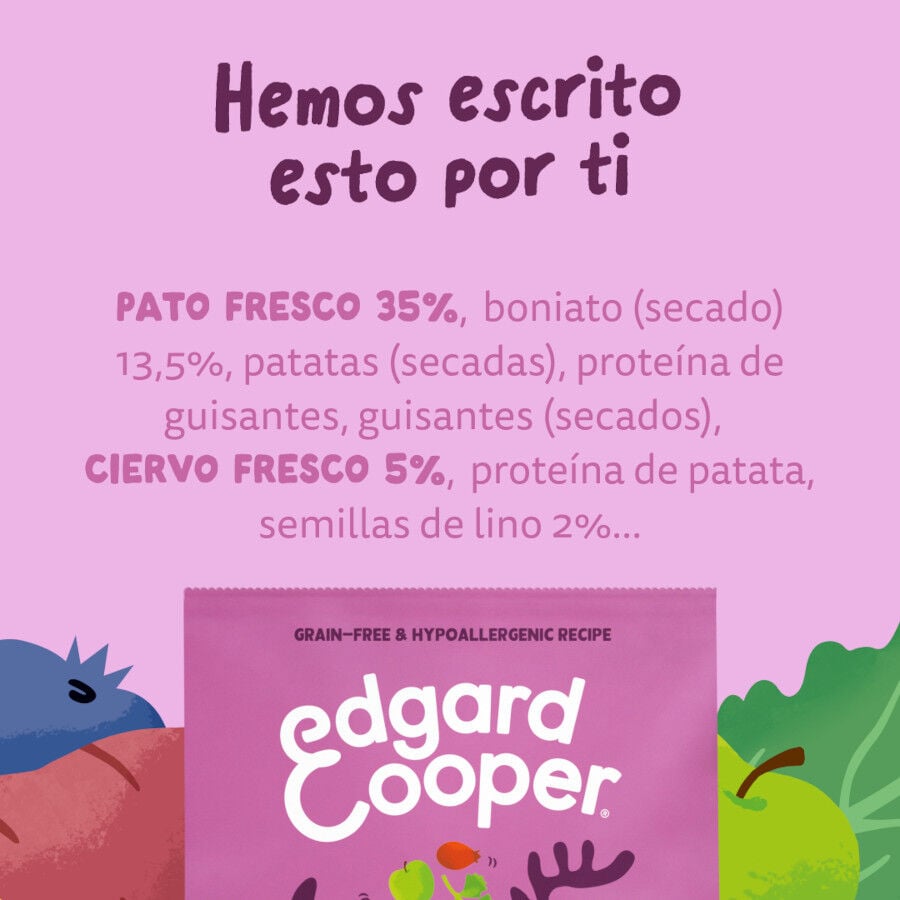 2.5 kg Edgard & Cooper Adult Venado y Pato pienso para perros, , large indicador imagen numero 8