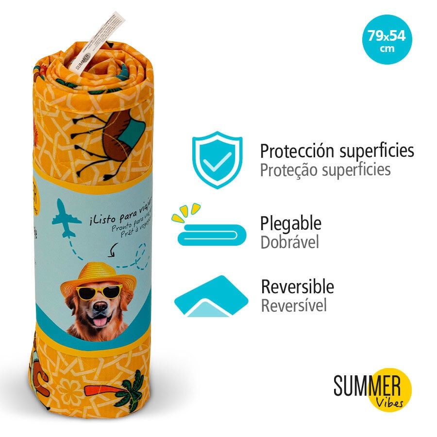Summer Vibes Camel Colch&oacute;n Refrescante para perros, , large indicador imagen numero 3