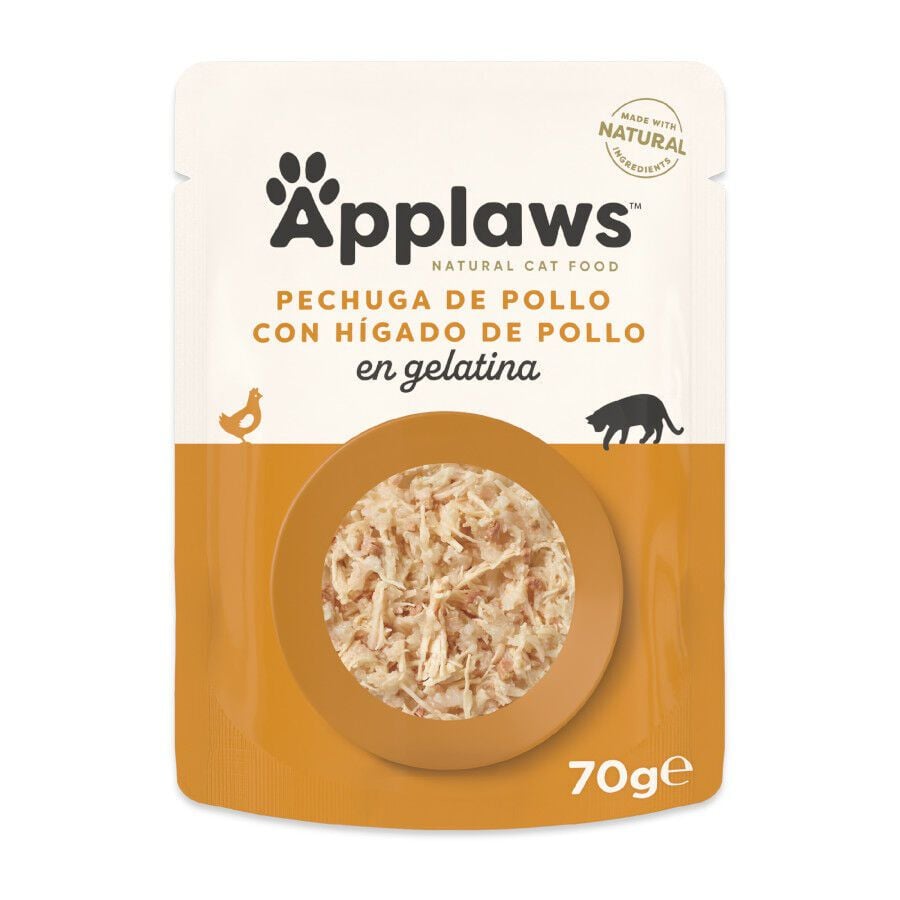Applaws Pollo y H&iacute;gado en gelatina sobre para gatos