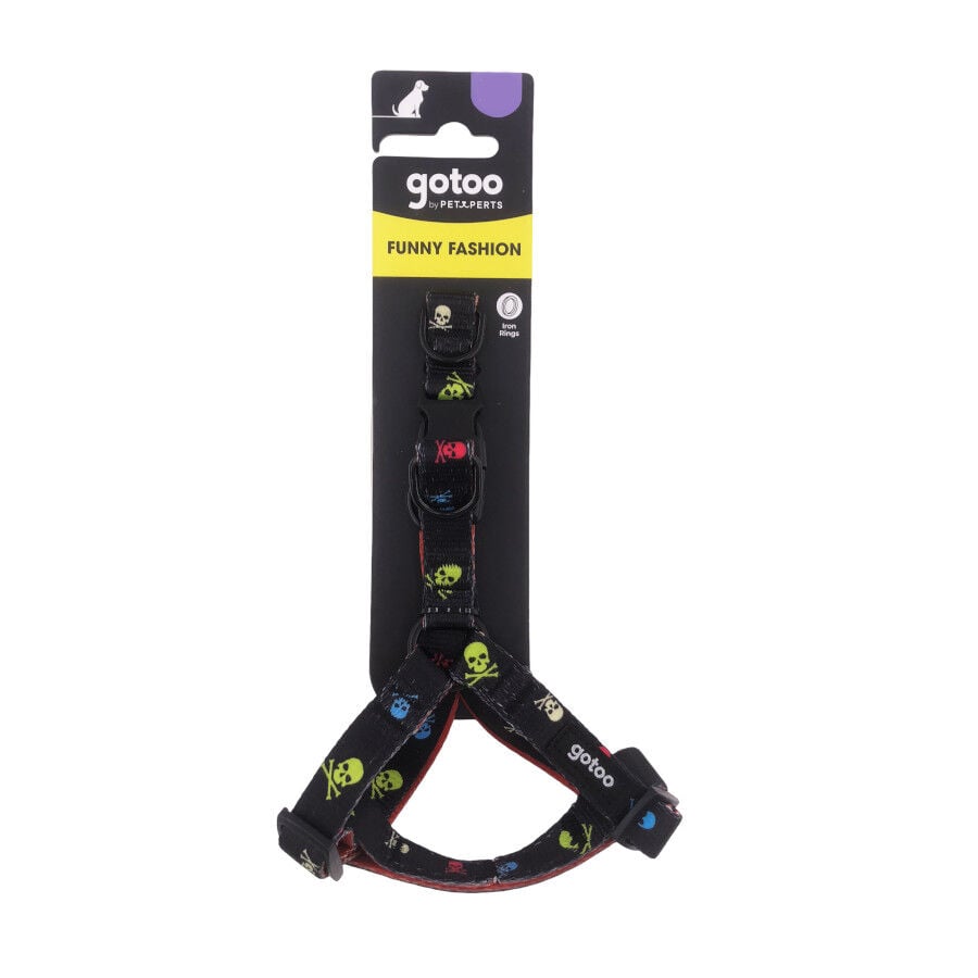 Gotoo  Arn&eacute;s estampado calavera negro para perros, , large Imagen numero 6