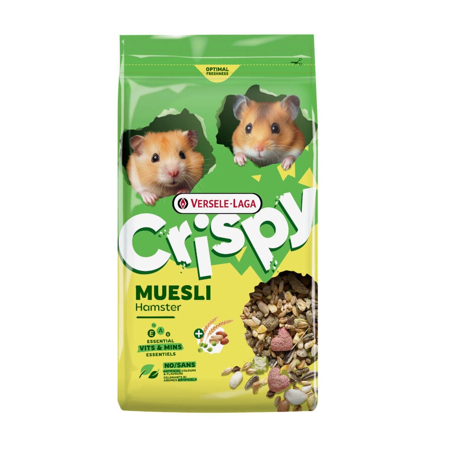 750 g Versele-Laga Crispy Muesli Pienso para h&aacute;msters, , large indicador imagen numero 1