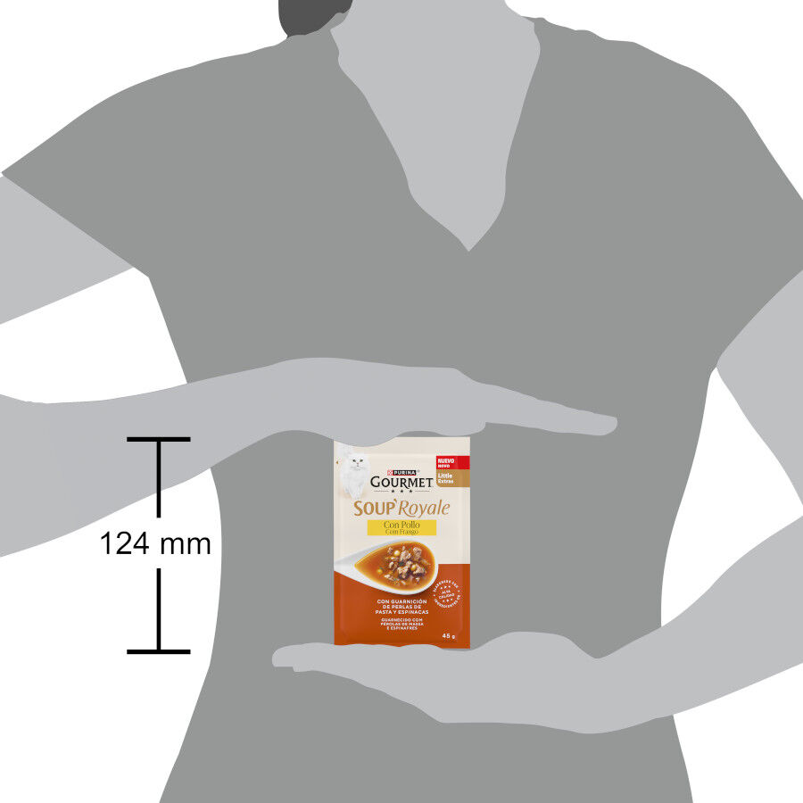 45 g Purina Gourmet Soup Royale Sopa con Pollo para gatos, , large indicador imagen numero 4