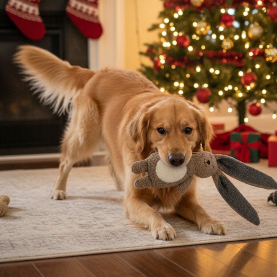 Wonder Christmas Peluche Conejo Navide&ntilde;o para perros, , large indicador imagen numero 3